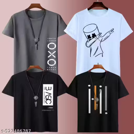 Men's Quality Tshirts (Pack of 4)