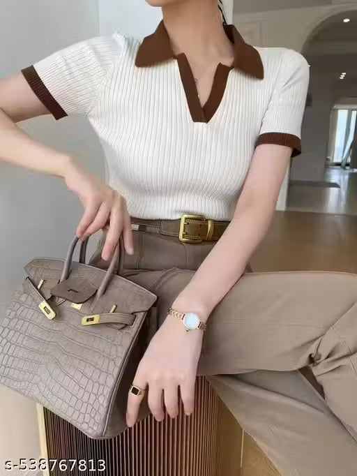 Urban Chic Ribbed Polo